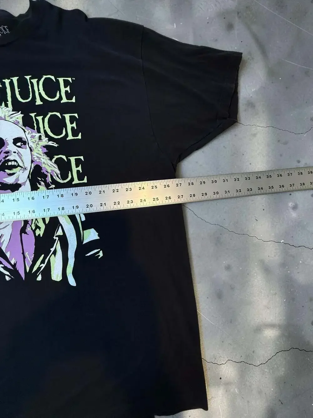 Beetlejuice Graphic Logo Men's Black Crew Neck T-Shirt